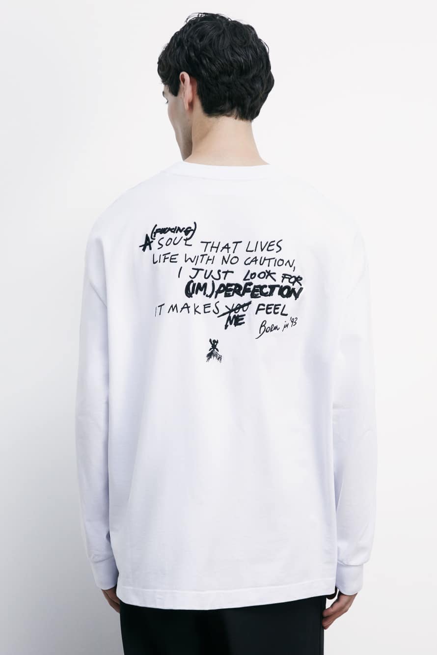 Cotton (IM)PERFECTION sweatshirt, White, Patrizia Pepe