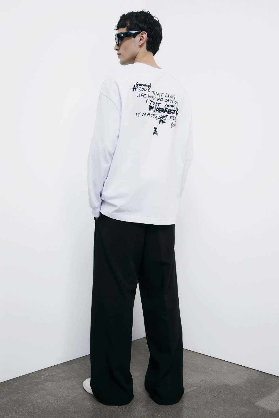 Cotton (IM)PERFECTION sweatshirt, White, Patrizia Pepe