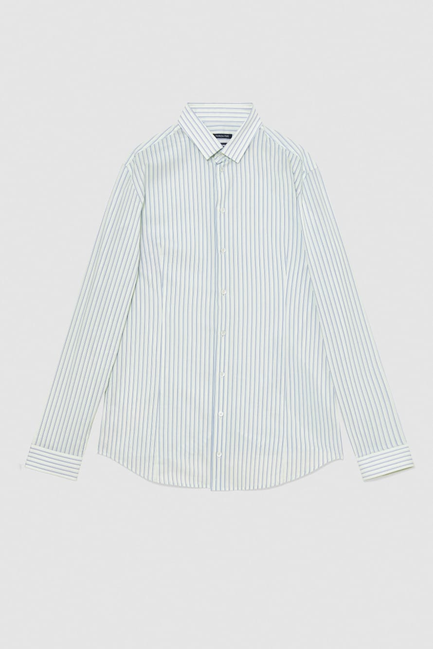 Cotton shirt with patterned print, Stripes, Patrizia Pepe