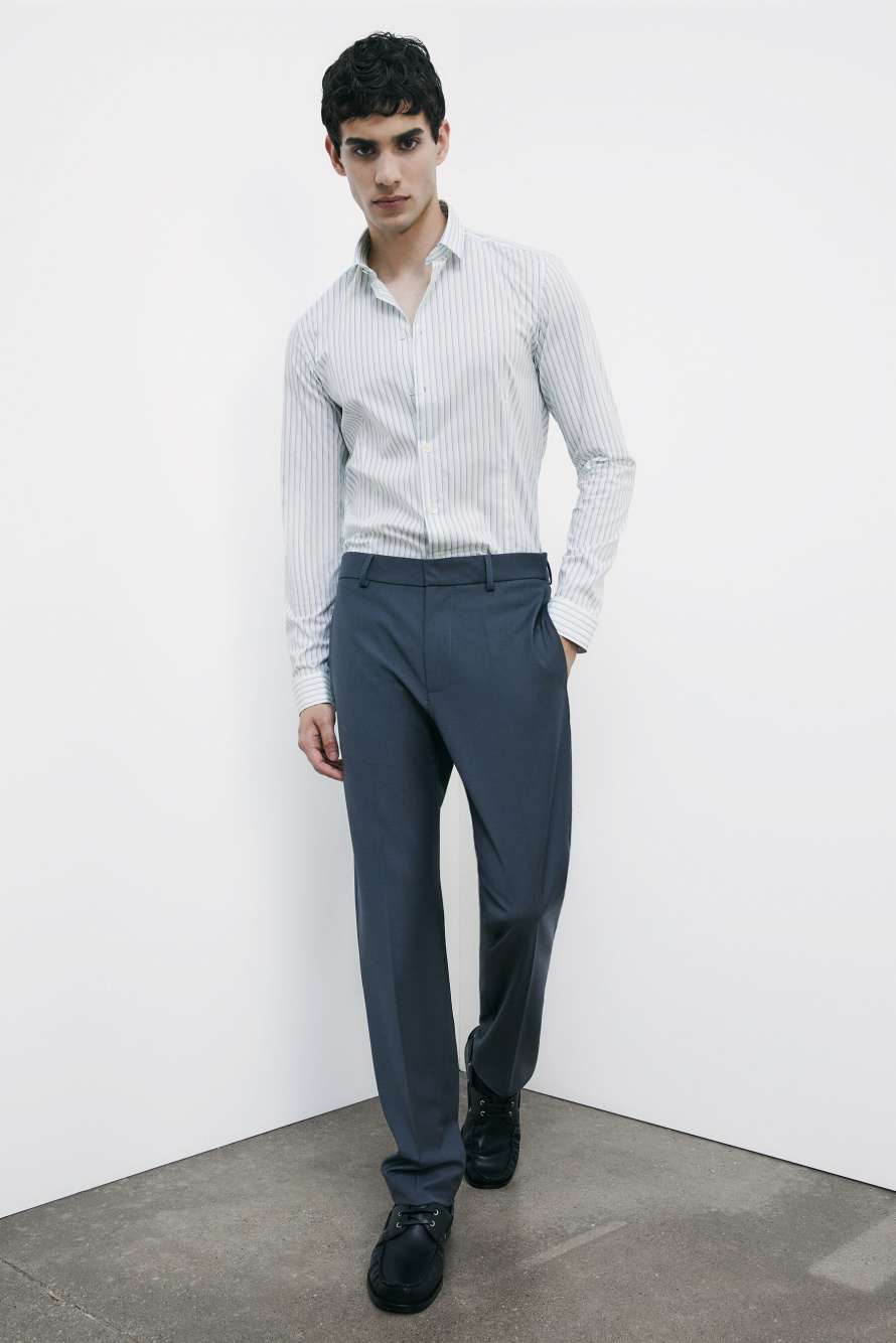 Cotton shirt with patterned print, Stripes, Patrizia Pepe