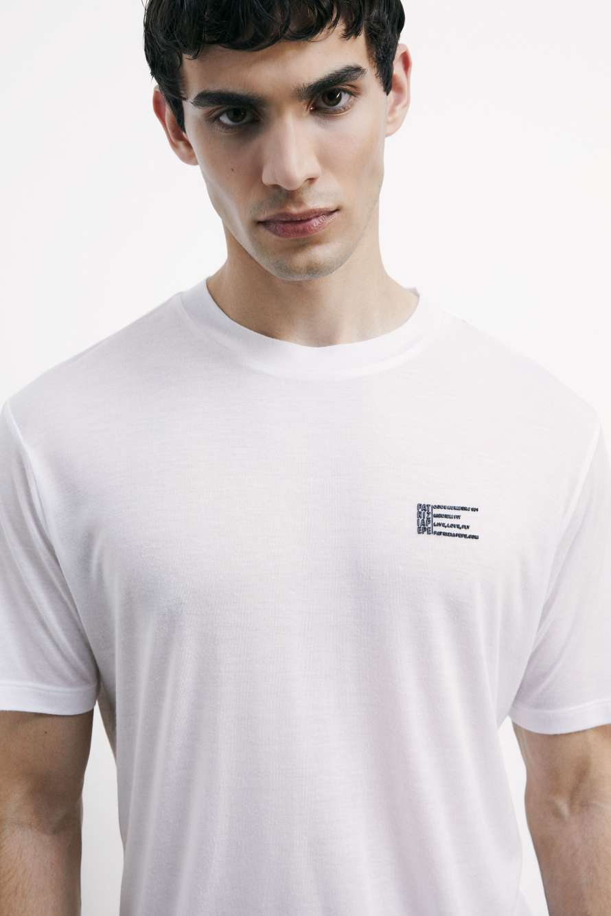 Трикотажная футболка с короткими рукавами, Белый, Patrizia Pepe