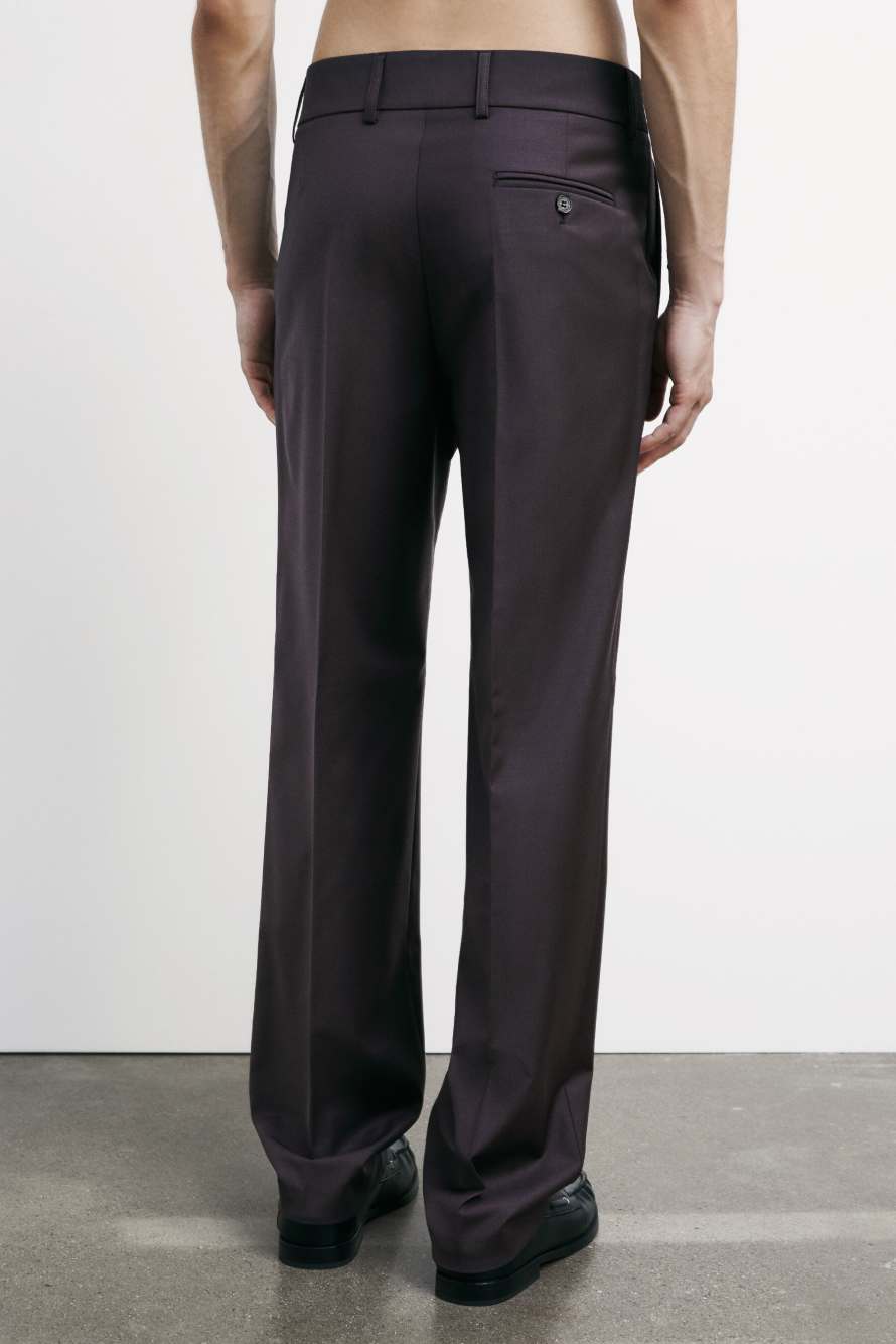 (IM)PERFECTION slim fit pants in cool wool, Brown, Patrizia Pepe