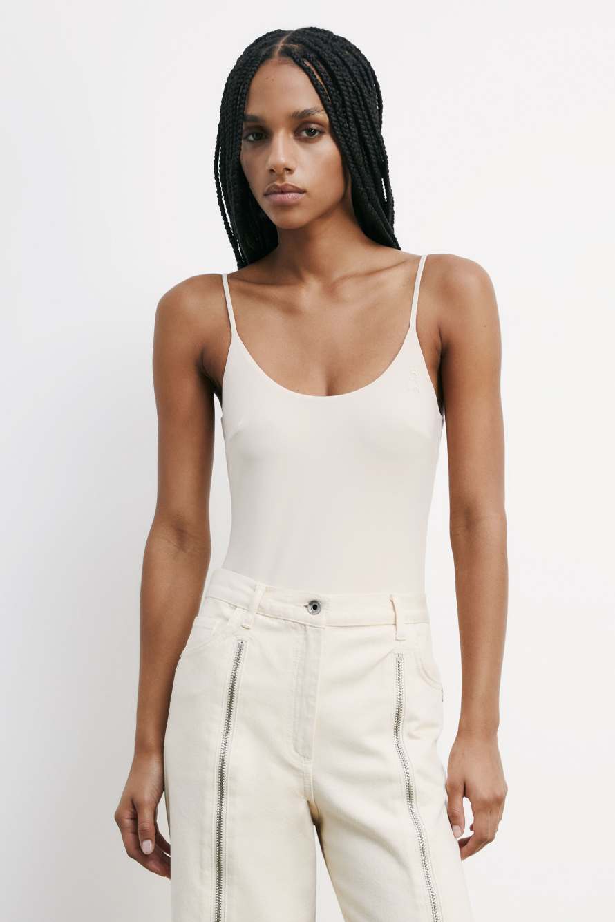 Stretch underwear bodysuit, White, Patrizia Pepe