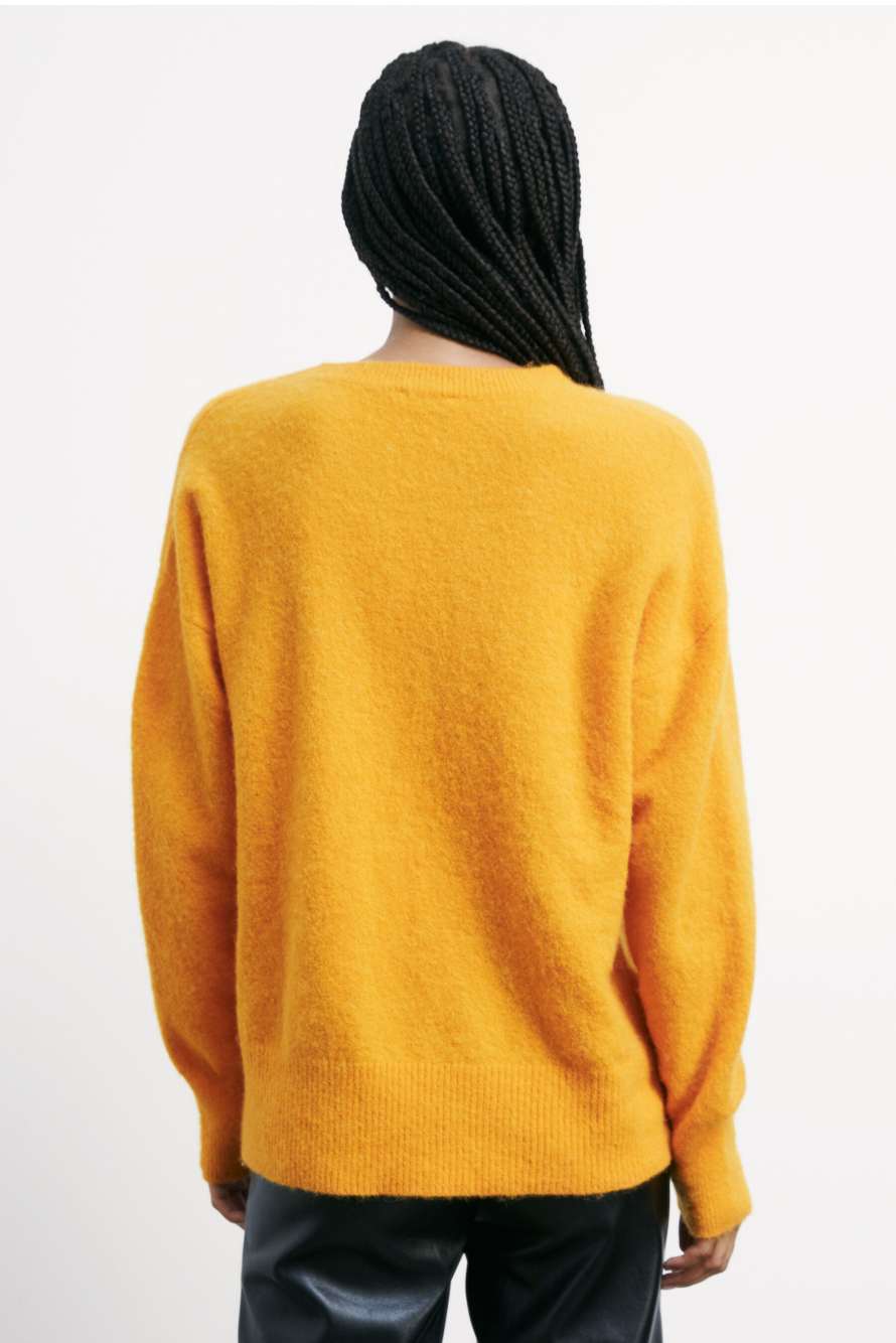 Soft turtleneck sweater, Orange, Patrizia Pepe
