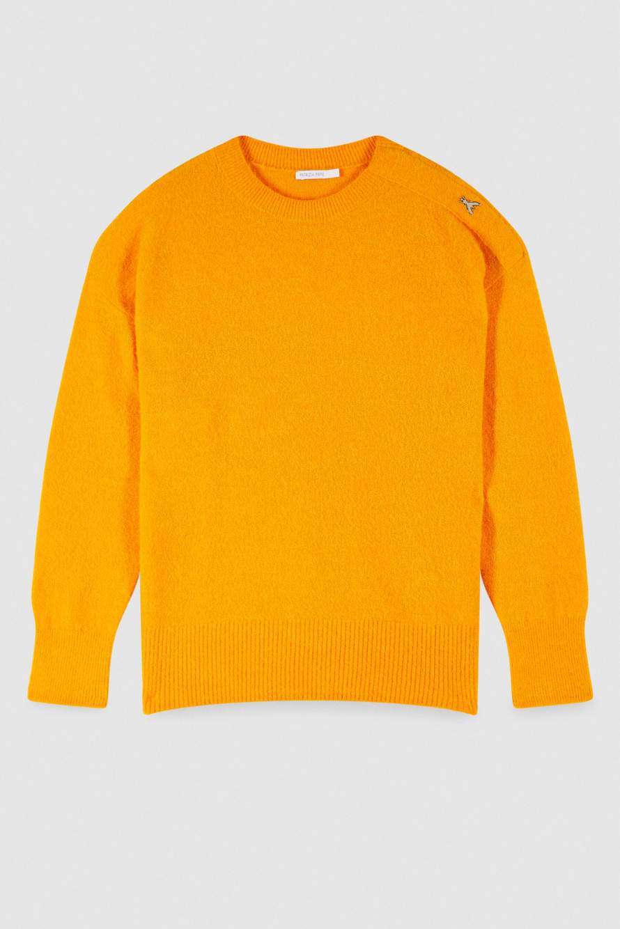 Soft turtleneck sweater, Orange, Patrizia Pepe