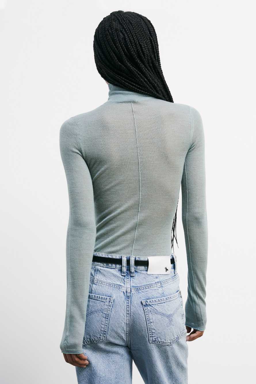 Lightweight wool turtleneck, Green, Patrizia Pepe