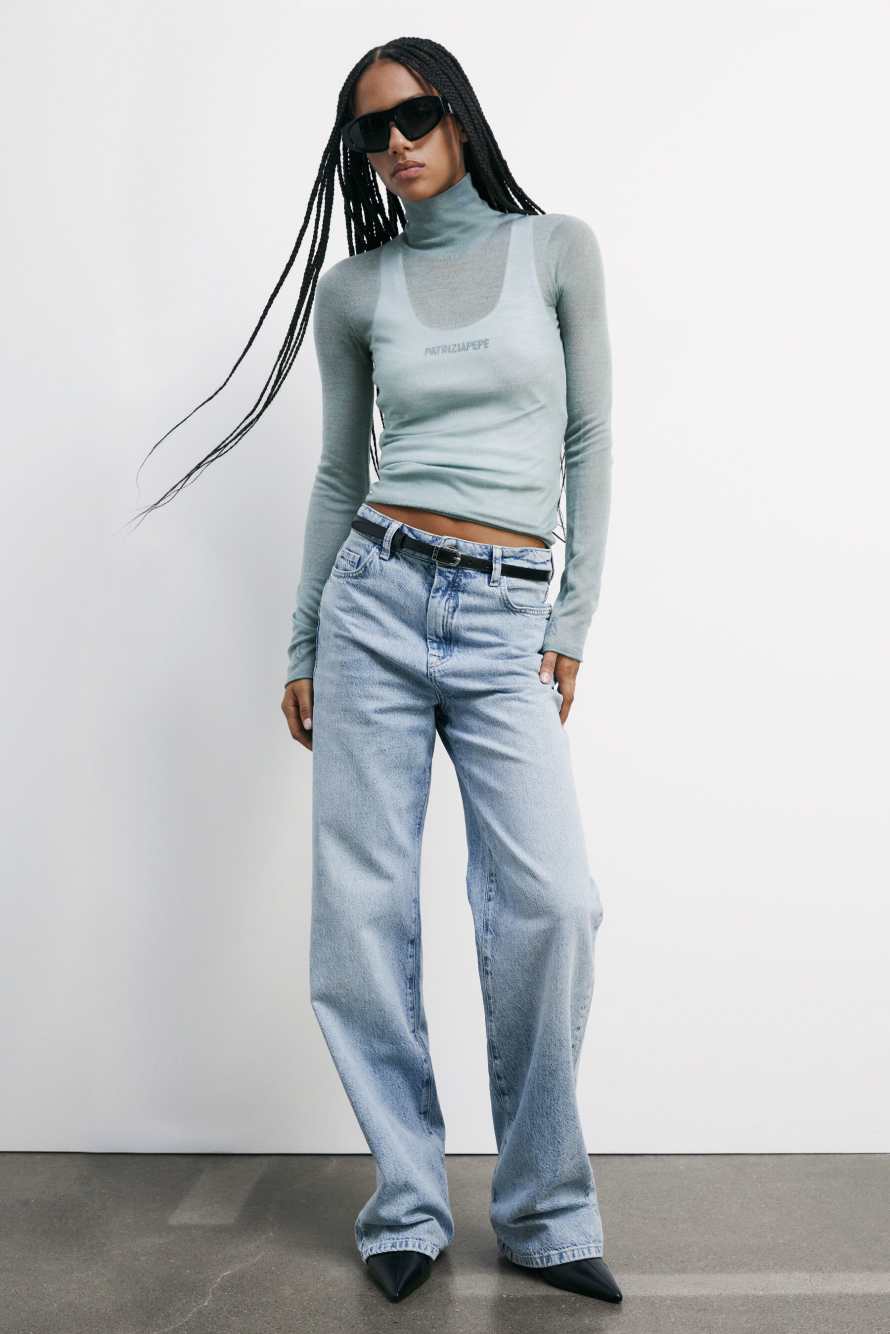 Lightweight wool turtleneck, Green, Patrizia Pepe