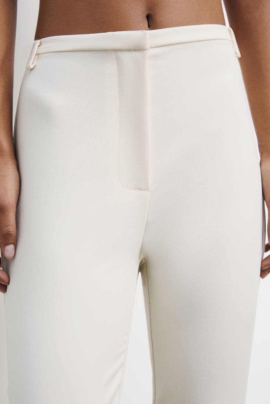 Узкие прямые брюки-скинни, Белый, Patrizia Pepe
