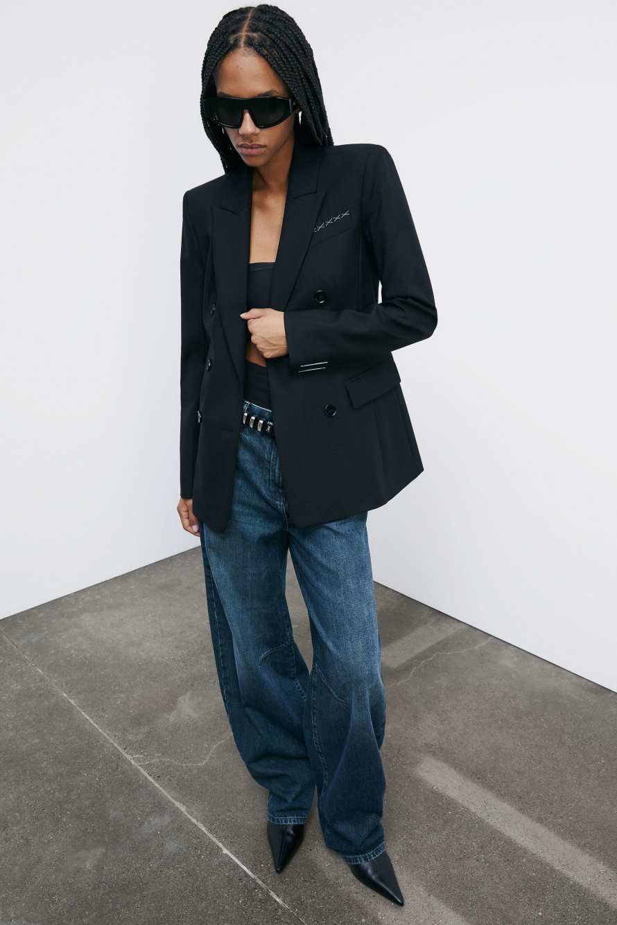 Двубортный блейзер "ESSENTIAL", Черный, Patrizia Pepe