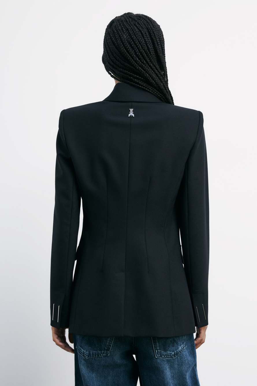 Двубортный блейзер "ESSENTIAL", Черный, Patrizia Pepe