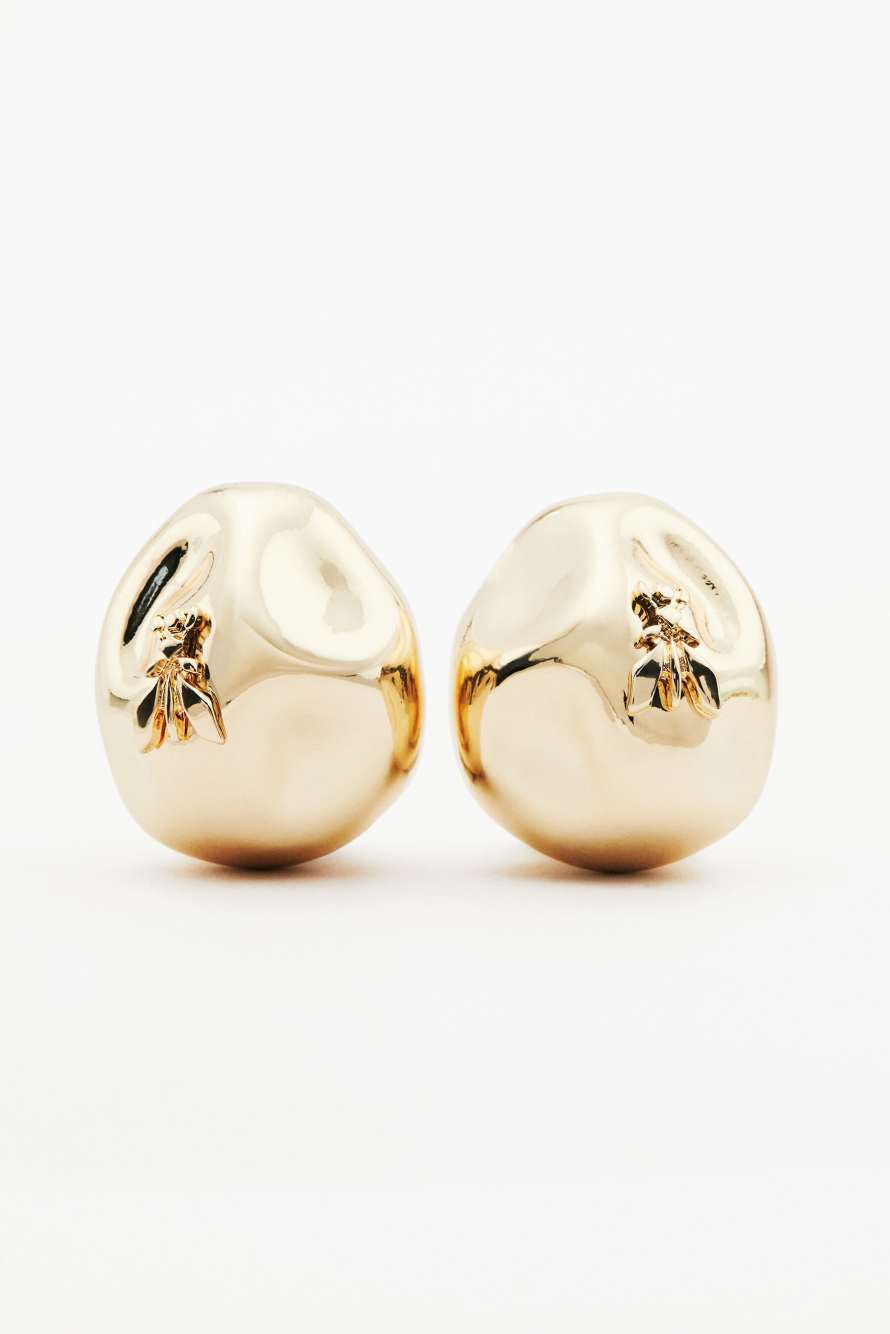 Фигурные серьги Deformed, Золотистый, Patrizia Pepe