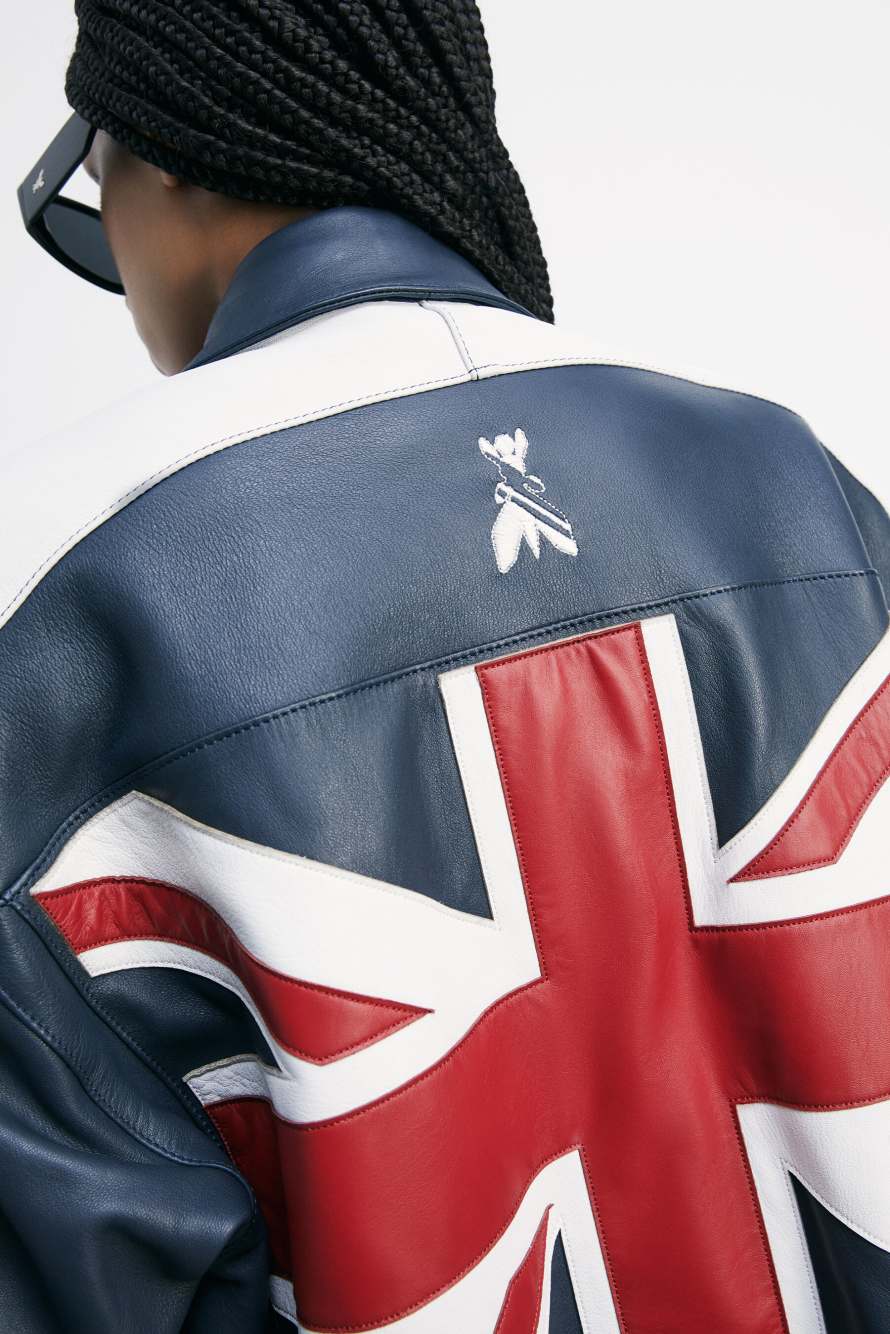 Бомбер Flag UK, Синий, Patrizia Pepe