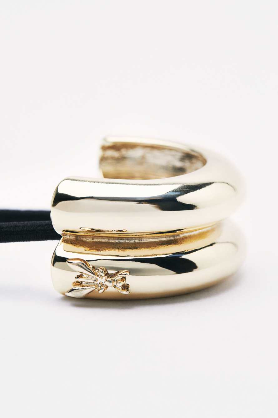 Резинка с металлическим украшем, Золотистый, Patrizia Pepe