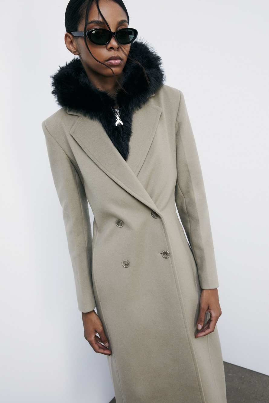 Мягкий жилет с капюшоном, Черный, Patrizia Pepe