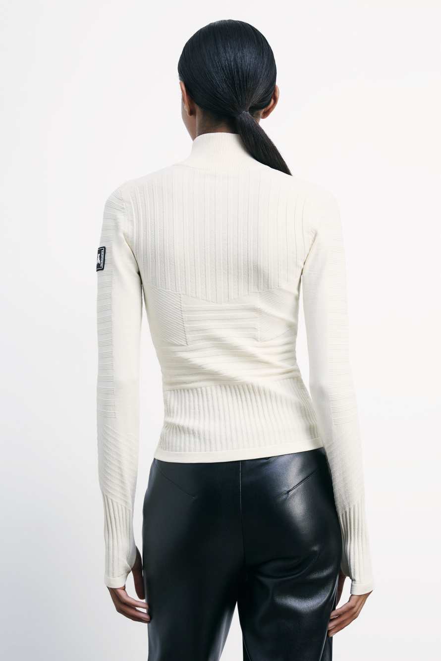 Джемпер Chimeric Mountains с высоким воротом, Белый, Patrizia Pepe