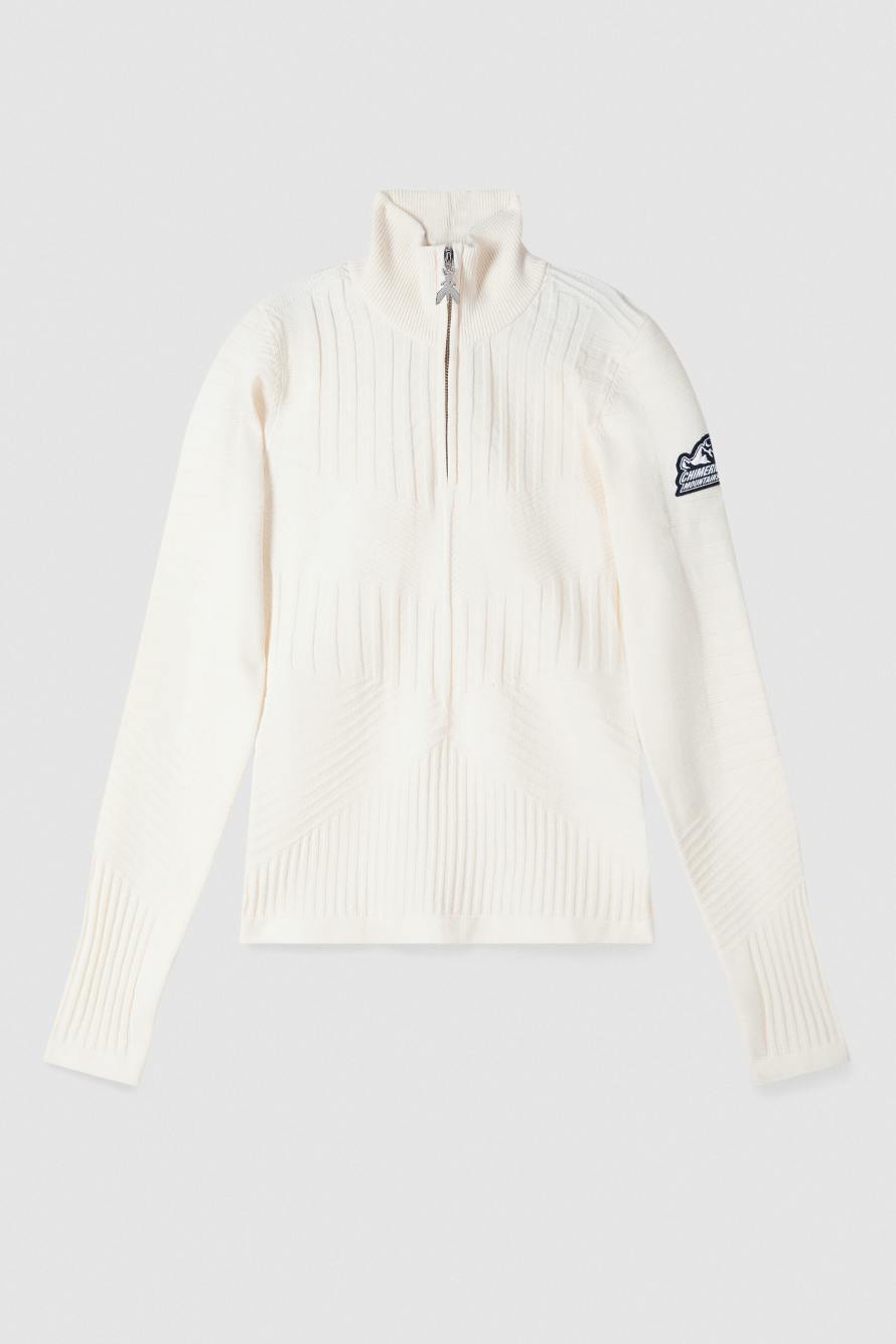 Джемпер Chimeric Mountains с высоким воротом, Белый, Patrizia Pepe