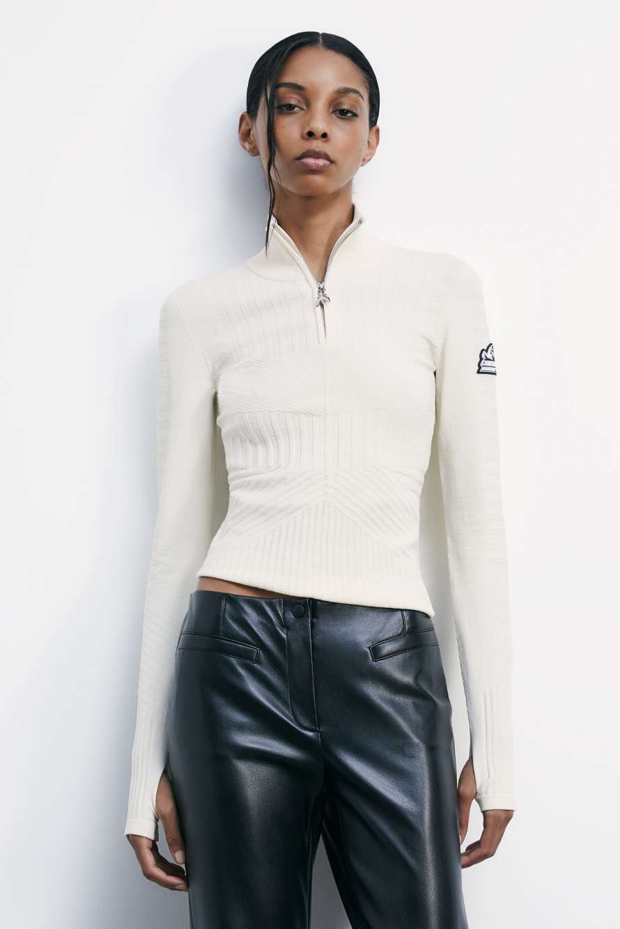 Джемпер Chimeric Mountains с высоким воротом, Белый, Patrizia Pepe