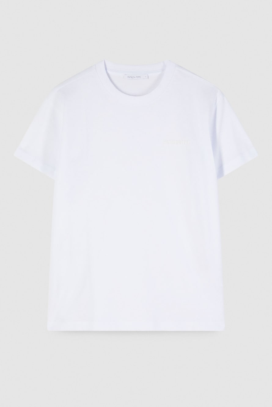 T-shirt with logo, White, Patrizia Pepe