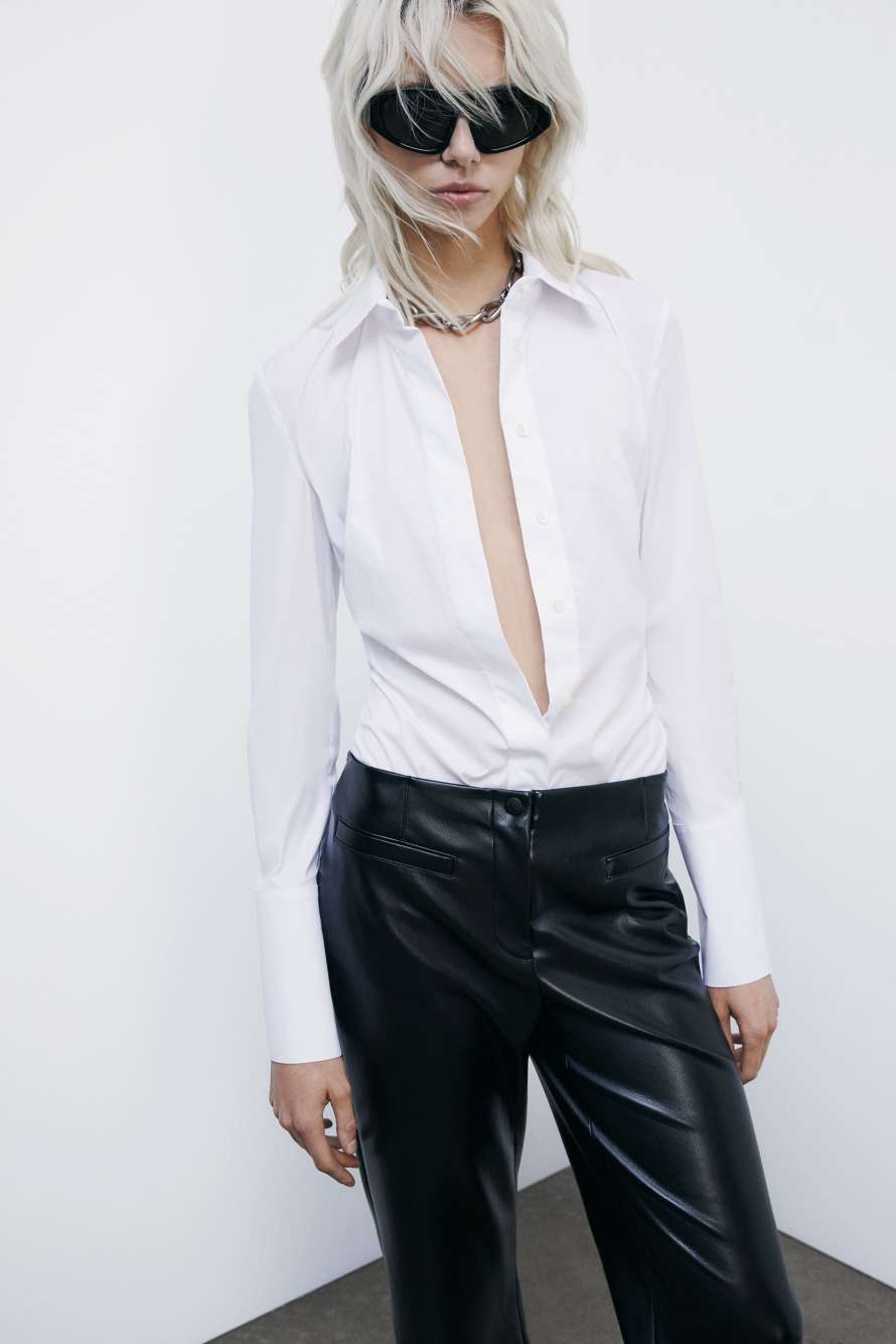 Рубашка-боди, Белый, Patrizia Pepe