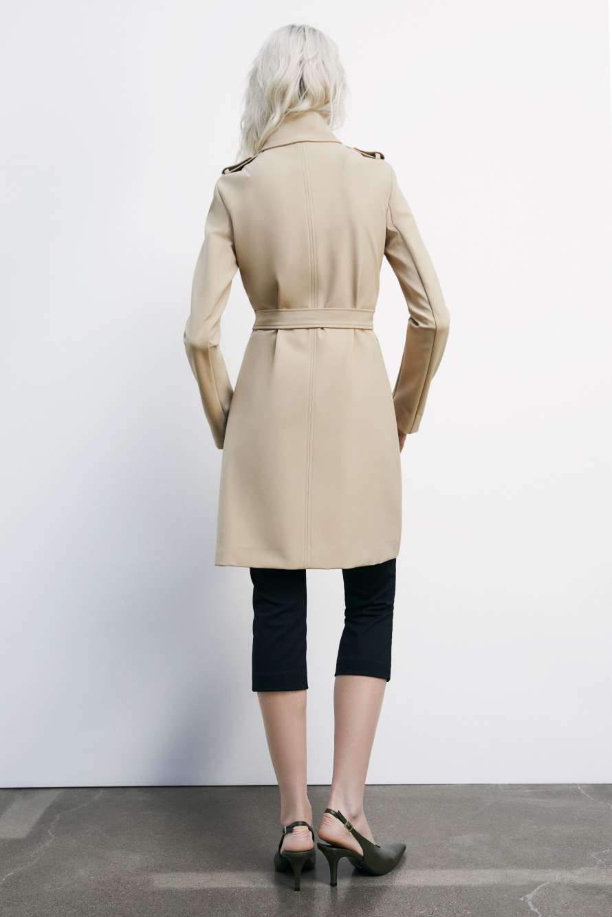 тренч, Бежевый, Patrizia Pepe