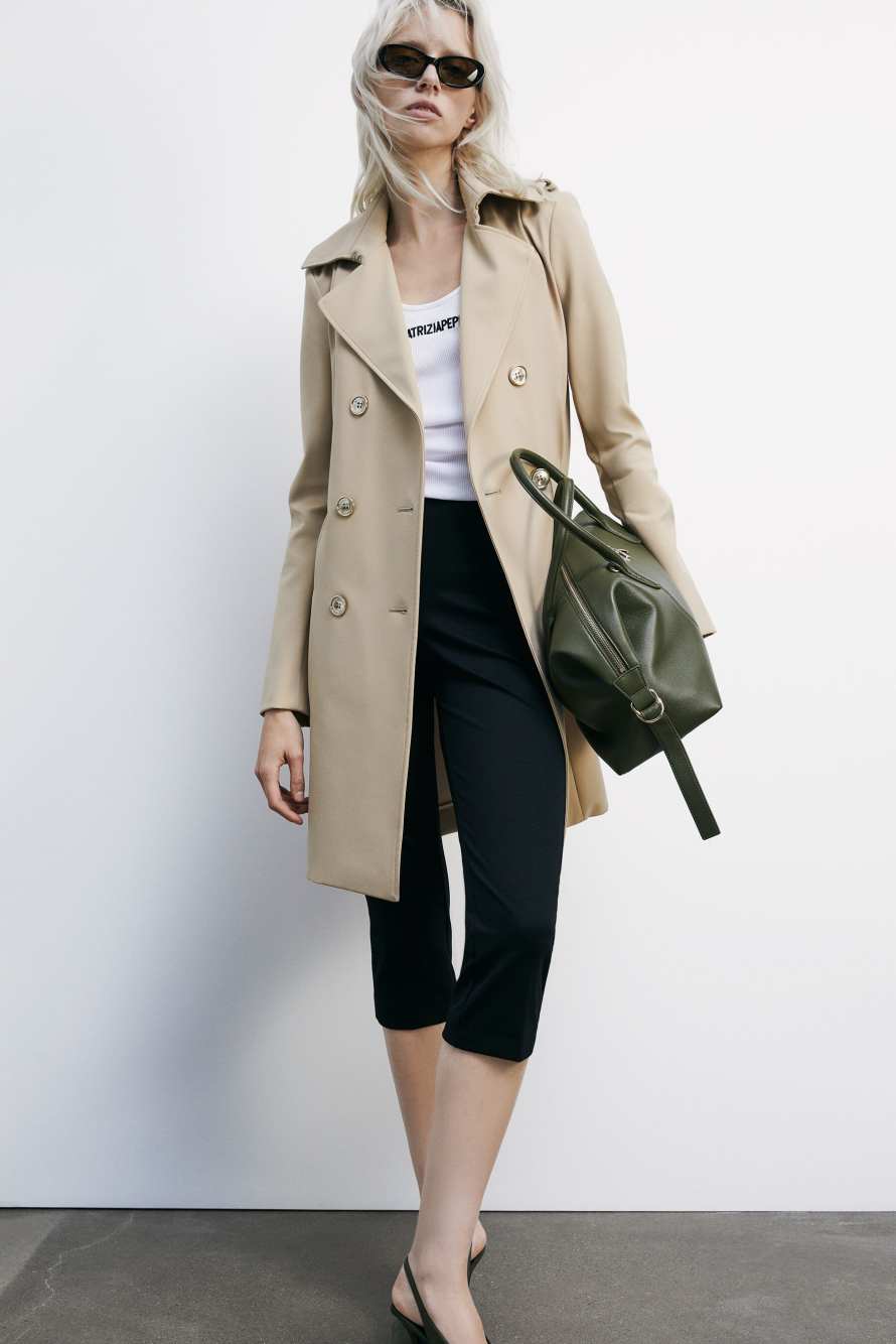 тренч, Бежевый, Patrizia Pepe