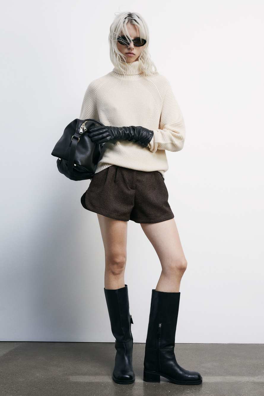 Плотные шорты-фонарики, Коричневый, Patrizia Pepe