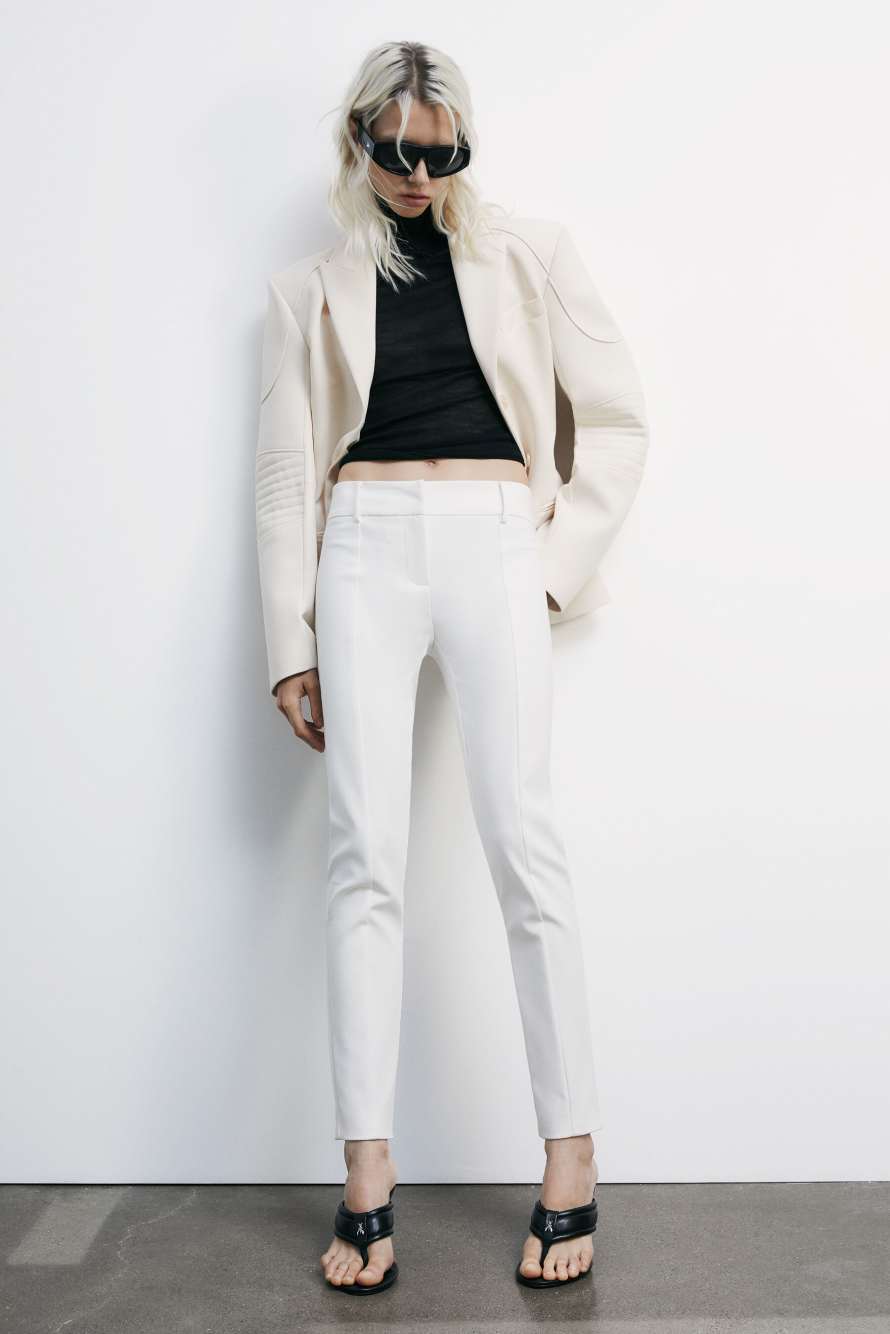 Узкие брюки, Белый, Patrizia Pepe