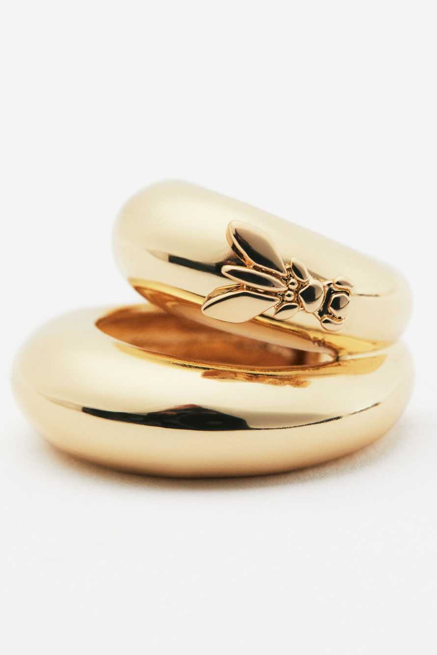 Средний кафф Metal Circle, Золотистый, Patrizia Pepe