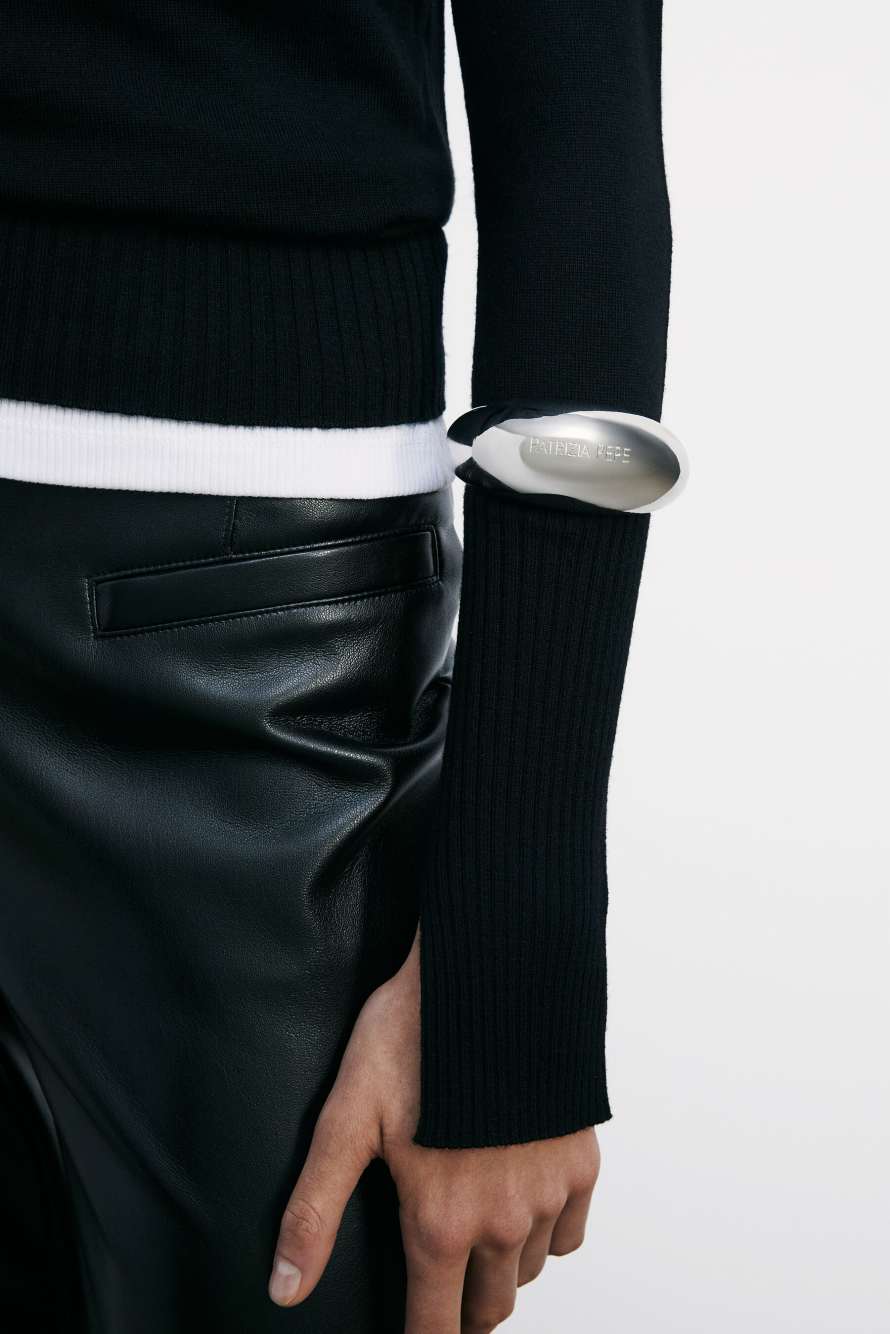 Metal Circle bracelet, Silver, Patrizia Pepe