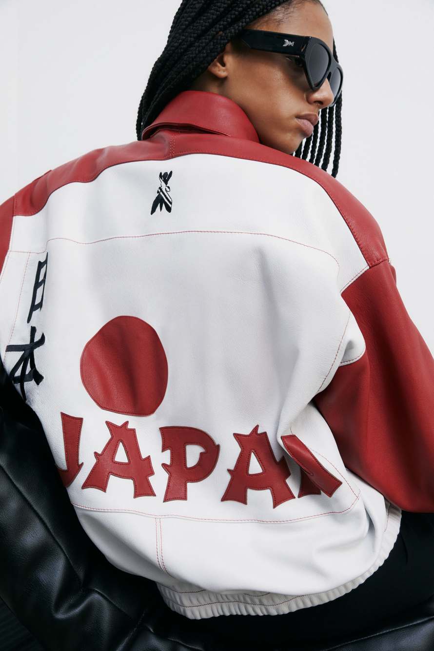 Бомбер Flag Japan, Белый, Patrizia Pepe