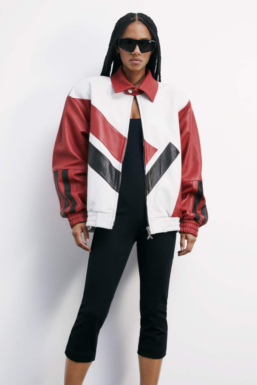 Бомбер Flag Japan, Белый, Patrizia Pepe