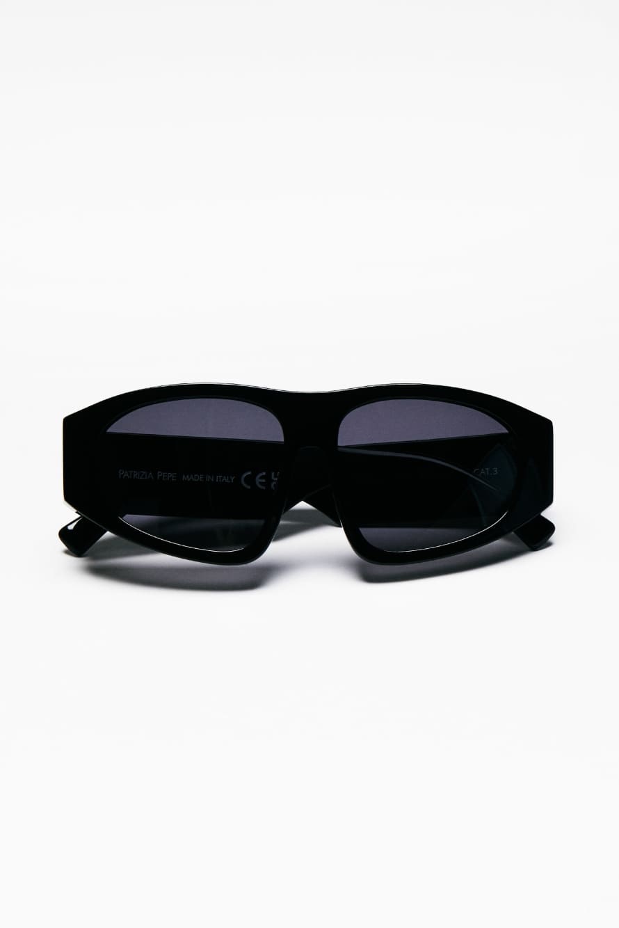 Visor Sunglasses, Black, Patrizia Pepe