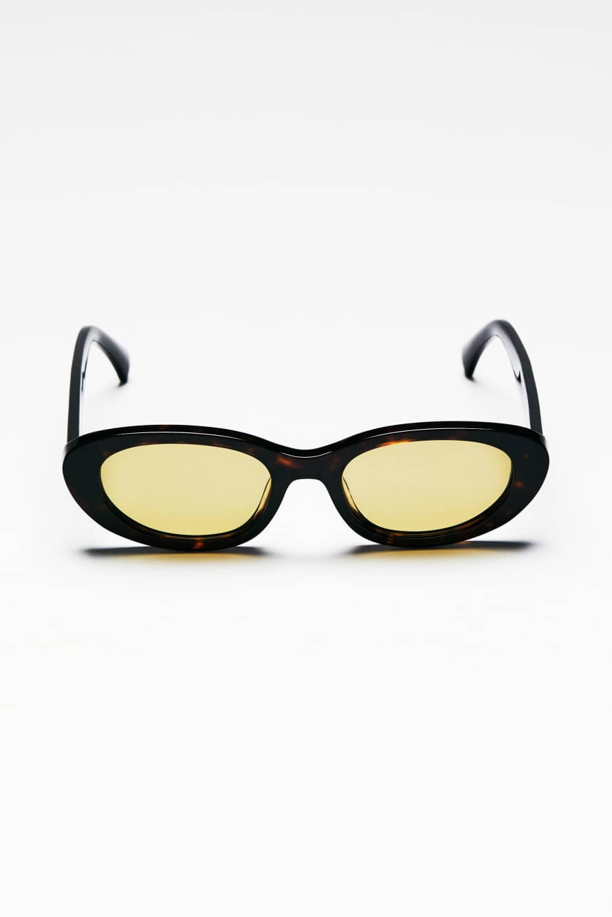 Овальные солнцезащитные очки, Коричневый, Patrizia Pepe