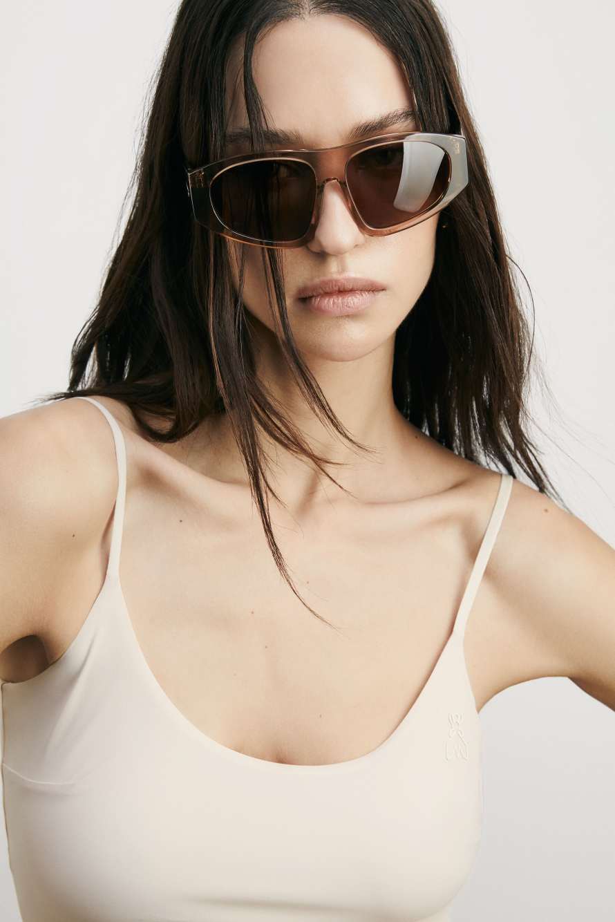 Солнцезащитные очки visor, Коричневый, Patrizia Pepe