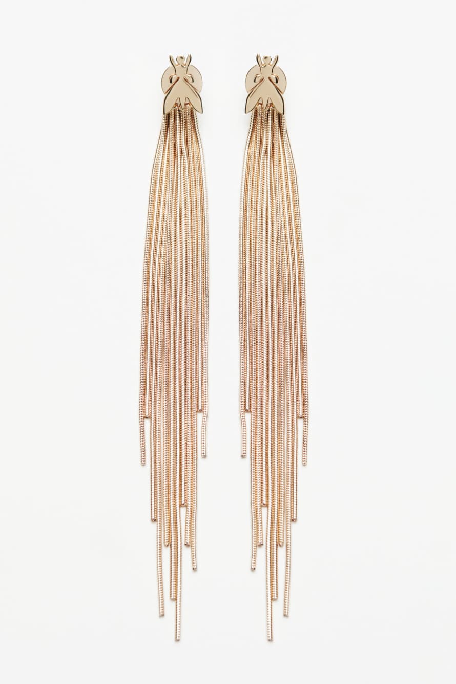Серьги Metal Fringes, Золотистый, Patrizia Pepe