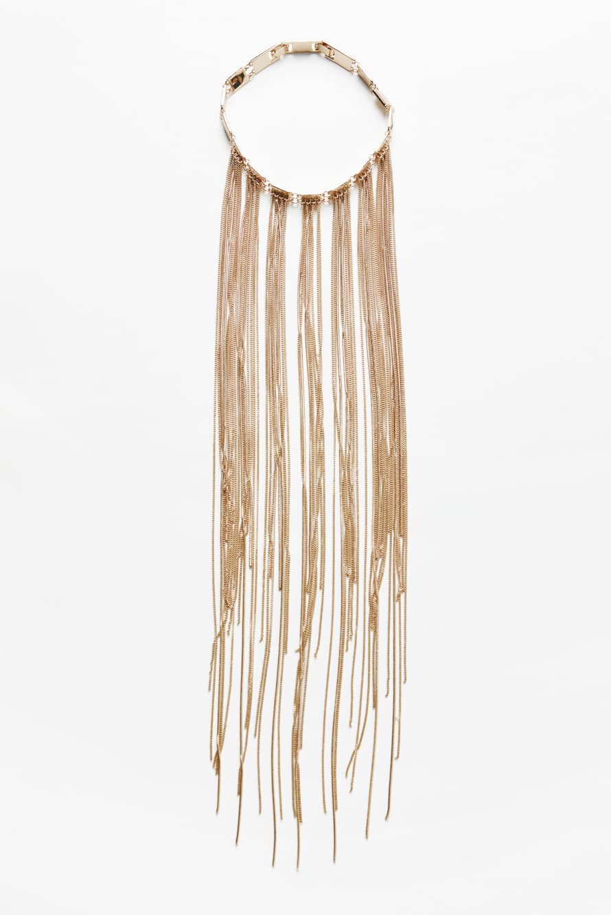 Chocker Metal Fringes, Oro, Patrizia Pepe