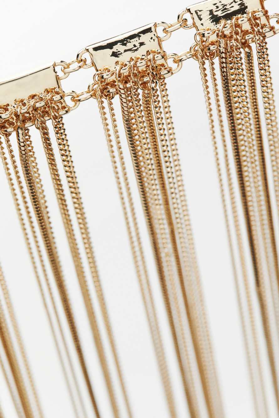 Chocker Metal Fringes, Oro, Patrizia Pepe