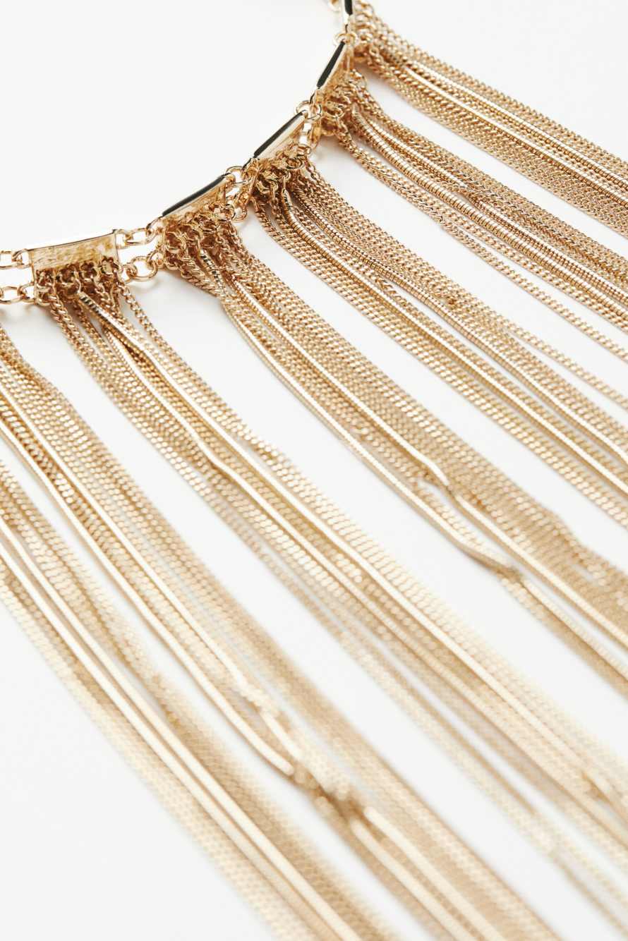 Chocker Metal Fringes, Oro, Patrizia Pepe