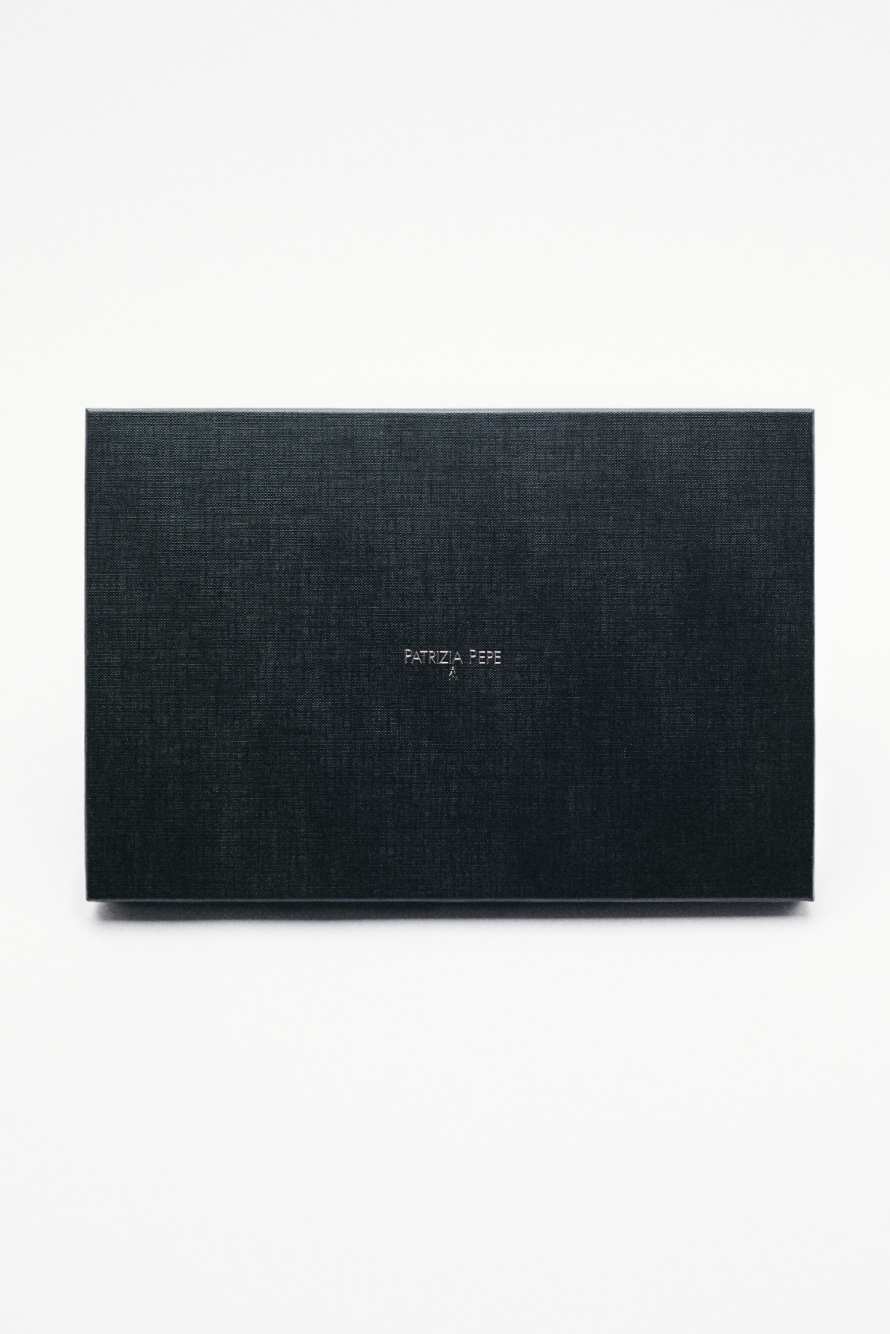 Шёлковый платок с принтом, Черный/бежевый, Patrizia Pepe