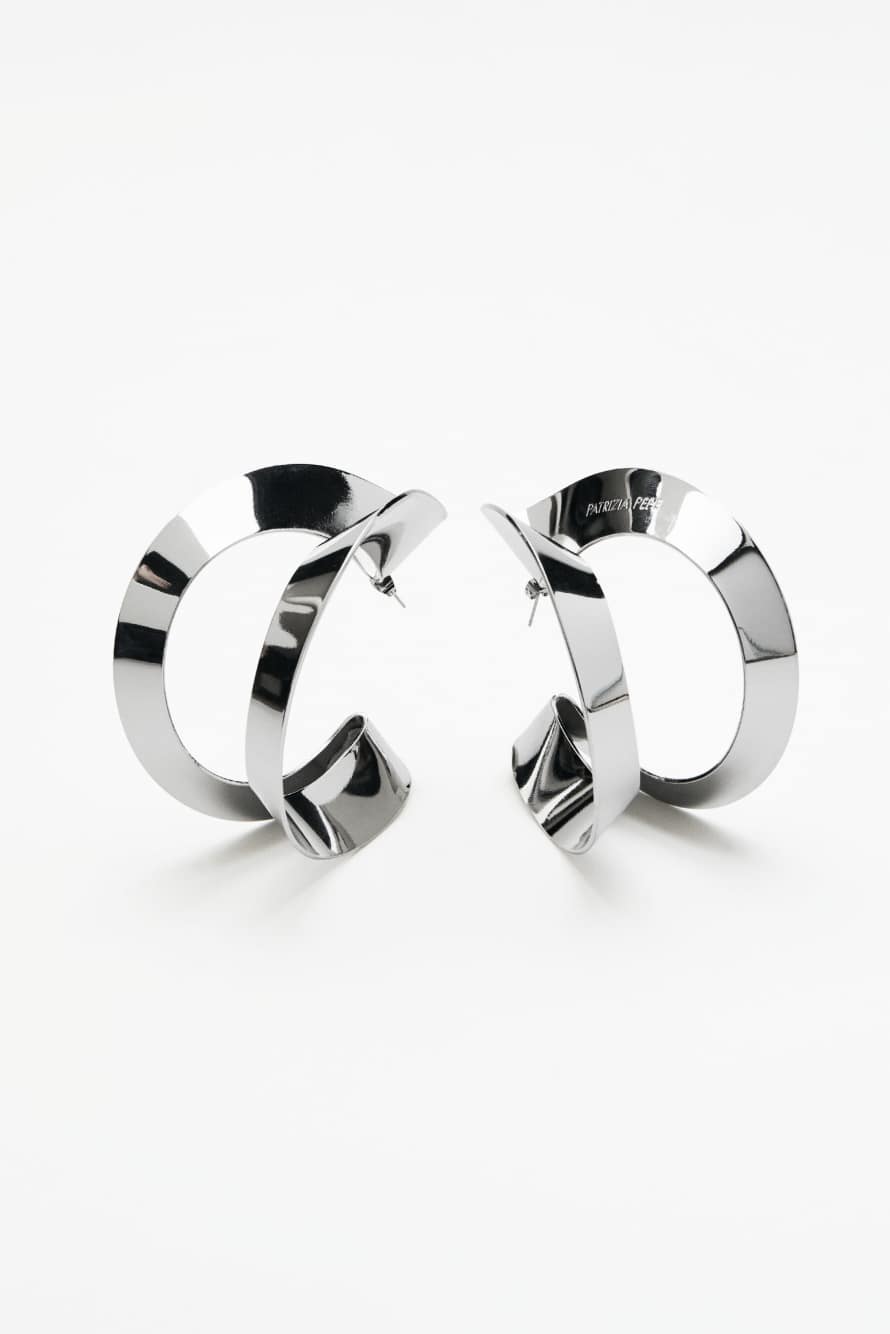 Серьги Sensual Shape, Серебристый, Patrizia Pepe