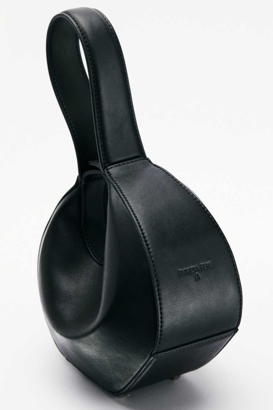 Сумка Bangle bag Hobo маленькая, Чёрный/Серебро, Patrizia Pepe