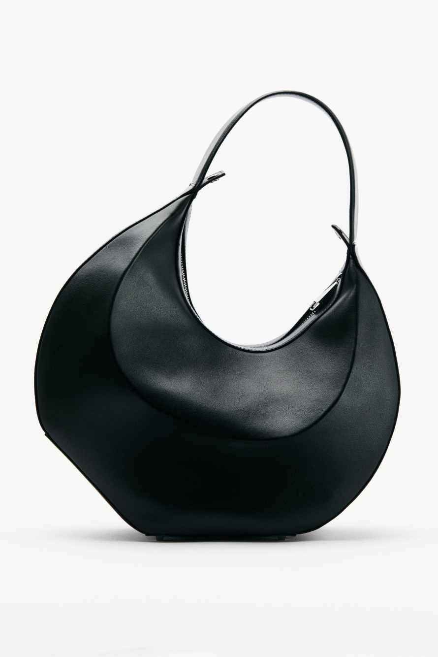 Кожаная сумка Bangle bag на плечо, Черный, Patrizia Pepe