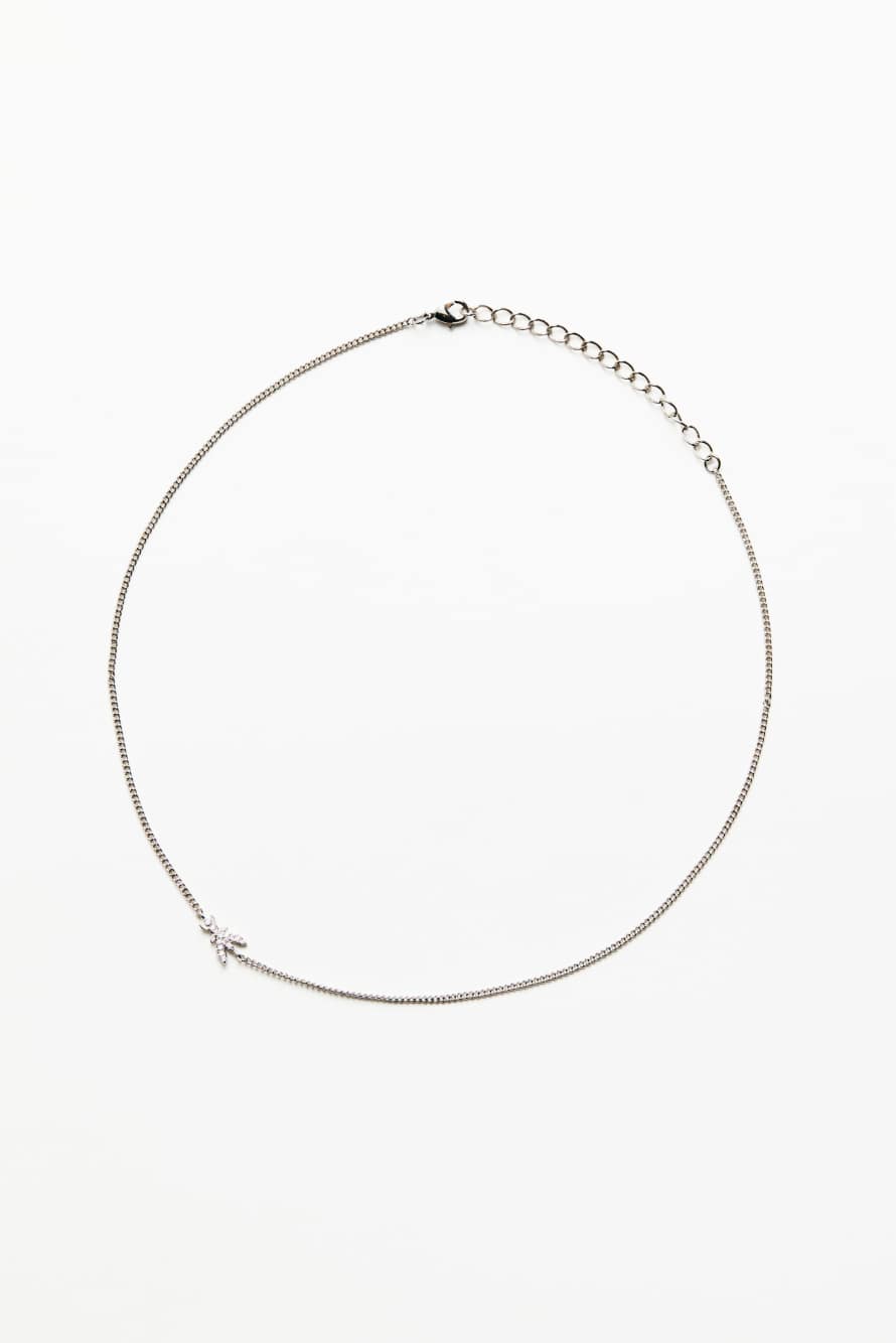 Колье со стразами, Серебристый, Patrizia Pepe