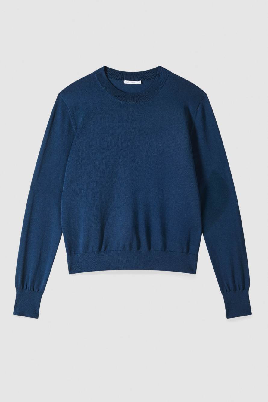 Light cotton sweater, Blue, Patrizia Pepe