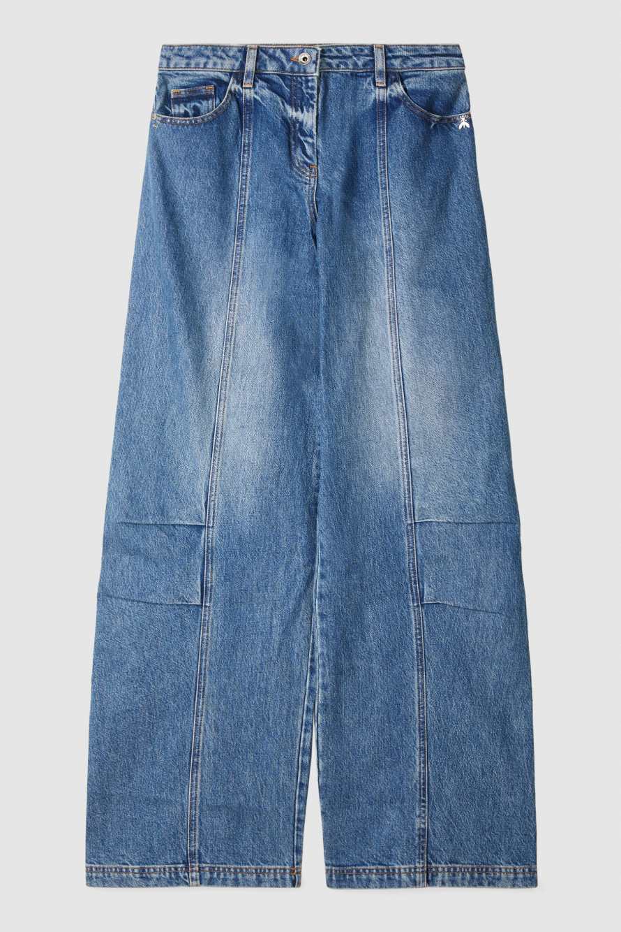 Wide shaped jeans, Blue, Patrizia Pepe