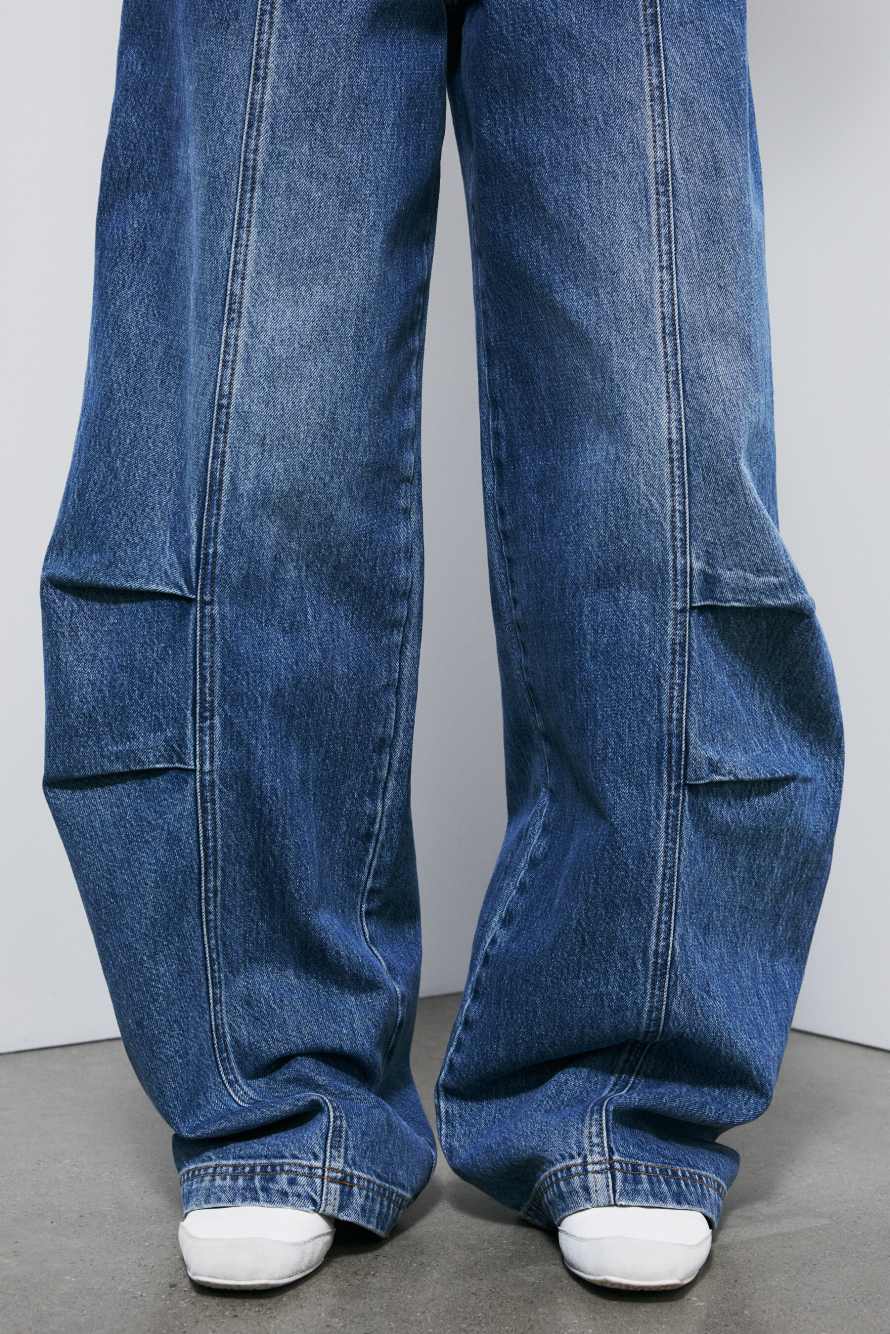 Wide shaped jeans, Blue, Patrizia Pepe