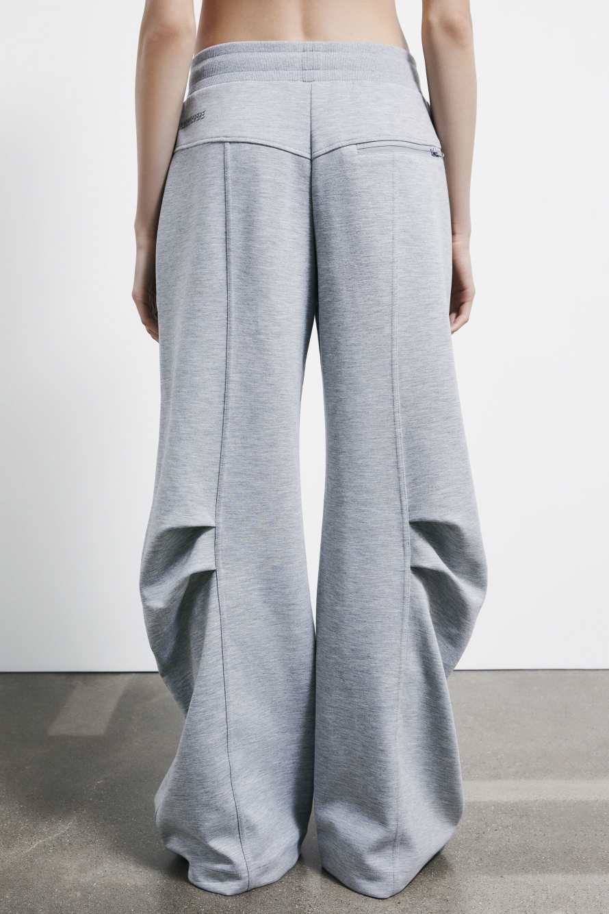 Oversized pants in soft fleece, Grey, Patrizia Pepe
