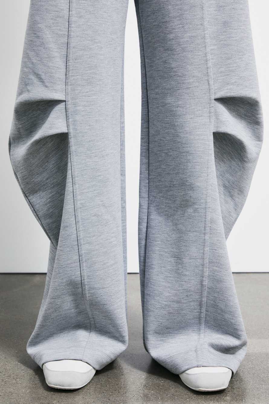 Oversized pants in soft fleece, Grey, Patrizia Pepe