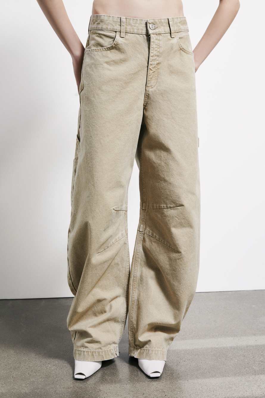 Cargo baggy jeans, Beige, Patrizia Pepe