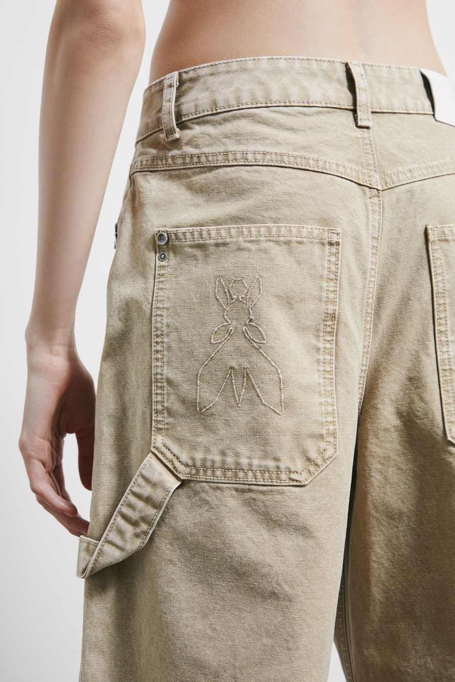 Cargo baggy jeans, Beige, Patrizia Pepe